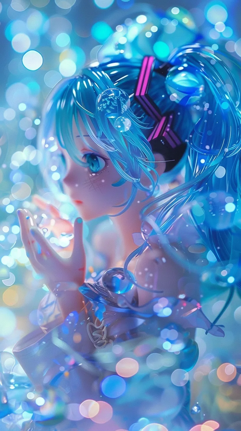 Anime figures, Hatsune Miku.