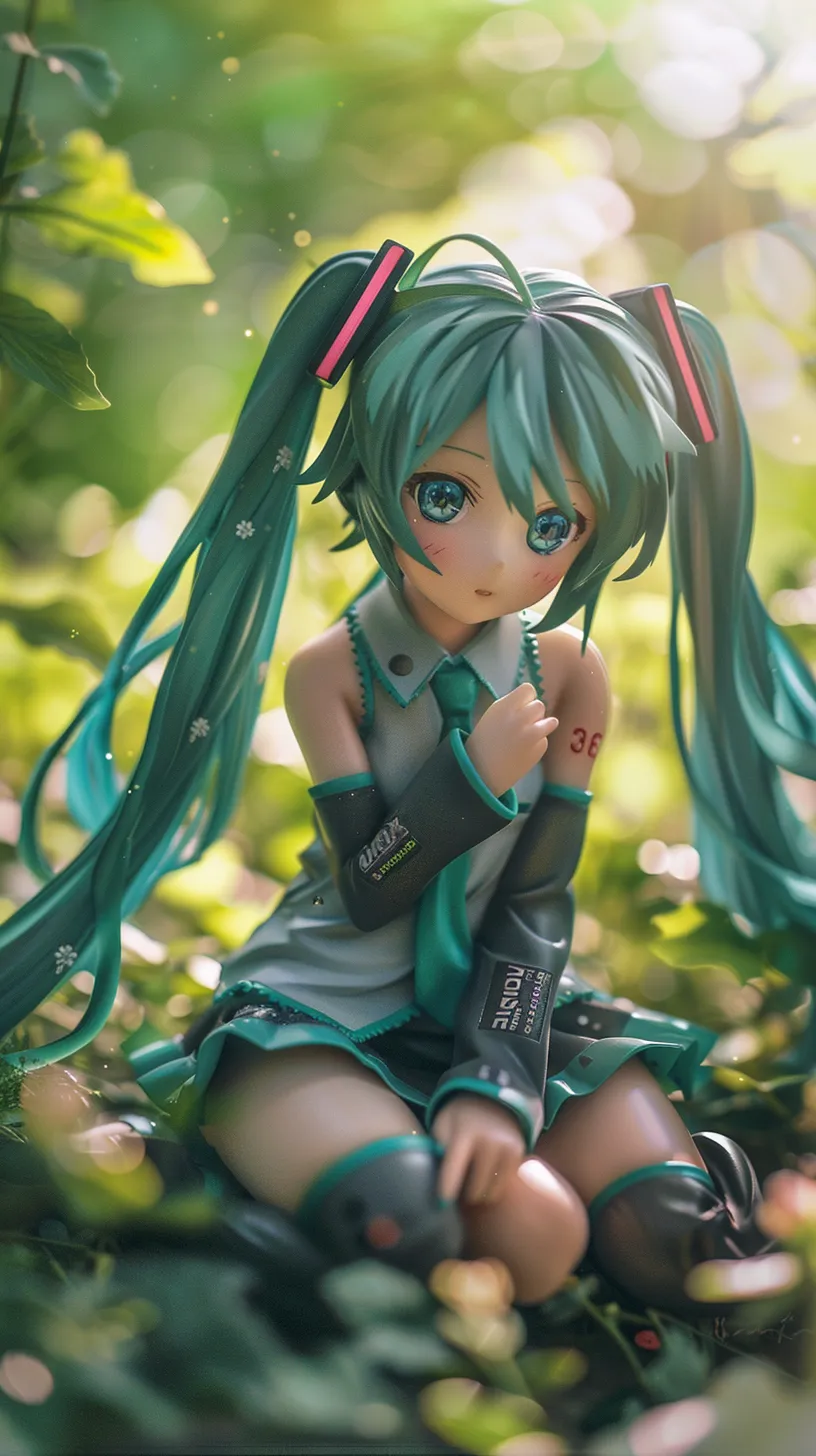 Anime figurines of Hatsune Miku.