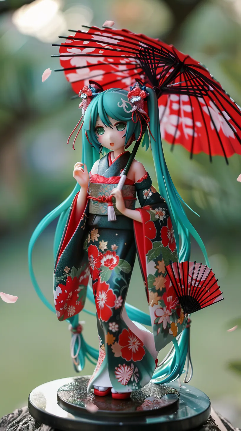 Anime figurines of Hatsune Miku.