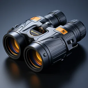 A binocular with a unique design, it has a wider distance between the objective lenses compared to a normal binocular, and a narrower distance between the eyepieces. It looks like it has a wide shoulder, without a focusing wheel in the middle. It has a black exterior, with a more masculine design, rugged and simple. It is well-made. Photograph, Blender, Forensic photography, Call of Duty, Call of Duty, Call of Duty, Call of Duty, Call of Duty. --iw 2 --ar 1:1 --style raw --v 5.2 --s 750