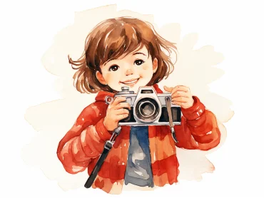 Leica, polka style, Watercolor Children's illustration, Byzantine Style, flat design, Graphic design Retro style, propaganda poster, Manga, Soviet Propaganda Poster, Logo. --ar 4:3 --style raw --v 5.2