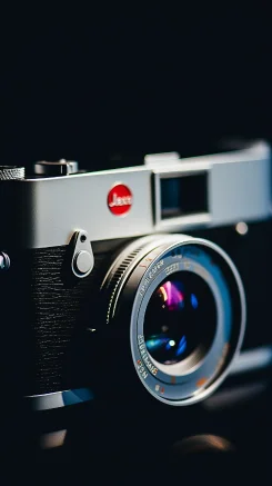 vintage leica camera in a book store --s 49 --c 82 --ar 9:16 --style raw --v 5.2