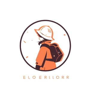 explorer logo minimalist --ar 1:1 --niji 5