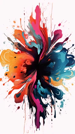 Create a colorful ink painting with finer details and smoother lines. --s 109 --ar 9:16 --style raw --v 5.2