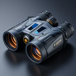 A binocular with a unique design, it has a wider distance between the objective lenses compared to a normal binocular, and a narrower distance between the eyepieces. It looks like it has a wide shoulder, without a focusing wheel in the middle. It has a black exterior, with a more masculine design, rugged and simple. It is well-made. Photograph, Blender, Forensic photography, Call of Duty, Call of Duty, Call of Duty, Call of Duty, Call of Duty. --iw 2 --ar 1:1 --style raw --v 5.2 --s 750