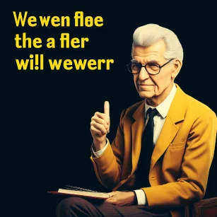 Many people think that being clever is the same as being wise, but that's not true. Cleverness is an inherent ability, while wisdom is the state of dealing with worldly matters. Clever people are not necessarily wise, but wise people are often clever. --ar 1:1 --style raw --v 5.2