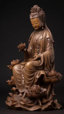 Guan Yin Bodhisattva --ar 9:16 --style raw --v 5.2