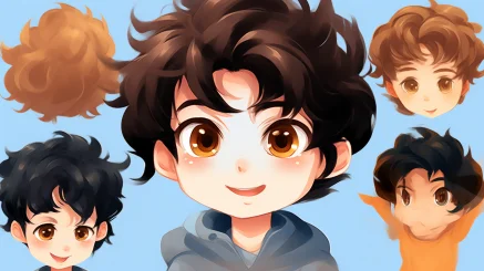 I want to create a vibrant image for the boy character you described. He is a cute and energetic single boy, with a Disney-style visual representation. His black eyes reveal a lively spirit, and his cool hairstyle is eye-catching. He can have curly or short hair, both showcasing his unique personality. His hair is a deep brown color, adding a natural charm to him. The image of this boy should be two-dimensional, with an animated and lively feel. His clothing should also be suitable for the character, simple yet attractive. He wears a short-sleeved jacket in a bright red color. Underneath, he wears a white t-shirt, highlighting his sunny temperament. He wears a pair of blue pants on the bottom, both comfortable and fashionable. He steps into a pair of red sneakers, making his whole image more lively and interesting. When depicting this boy, it is important to avoid overlapping, and each element should be clear and visible. Most importantly, his expressions and posture should be full of vitality, showcasing his youthful spirit and joyful mood. This boy is a lovable cartoon character who will become a favorite among the audience. --quality 0.25 --ar 16:9 --style raw --v 5.2